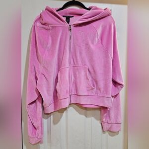 Victoria's Secret Soft Pink Velour Hoodie. Size L. Grear Condition.